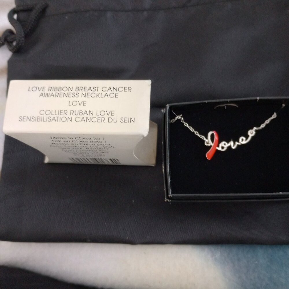 NIB/Vintage Avon Breast Cancer Necklace